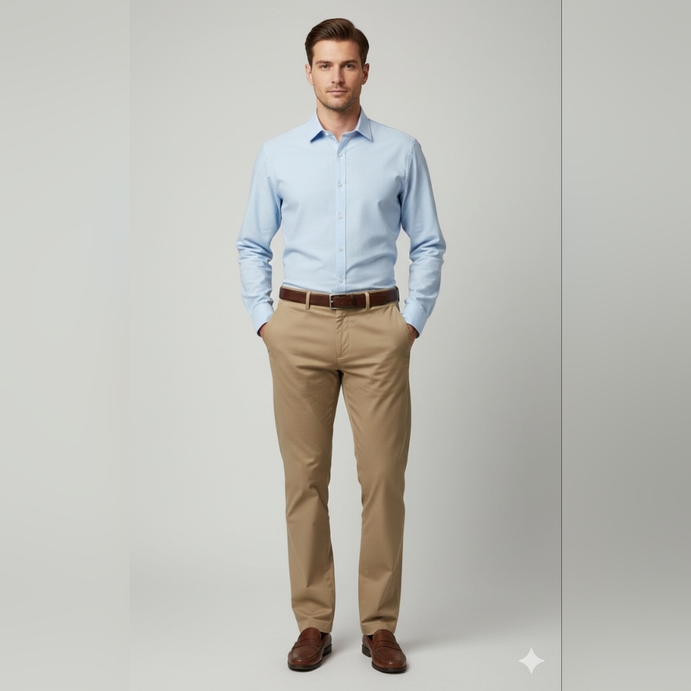 George Men's Tan Dress Pants Size 36 X 34 EUC